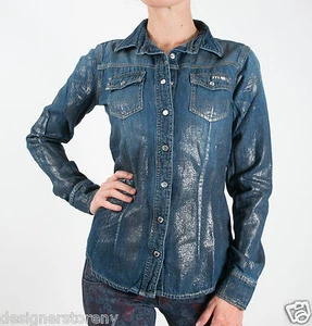 Camisa de mezclilla MET in Jeans Mizo con brillo - Imagen 1 de 4