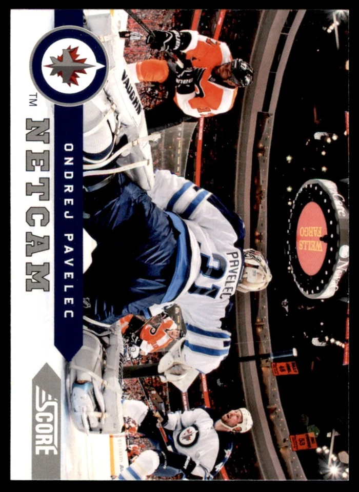 2013-14 Score Netcam Ondrej Pavelec #NC-5 - Image 1 of 2