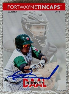 San Diego Padres Rodney Daal Signed 2013 Fort Wayne Tincaps Card Auto