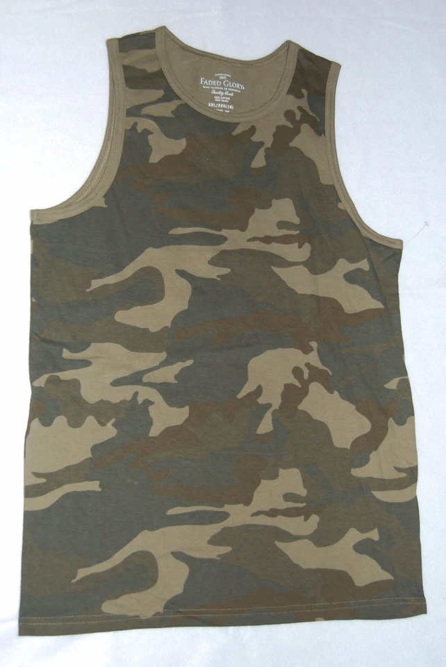 Camiseta sin mangas NIÑOS talla 18 2XL verde CAMUFLAJE Foto 1 de 1