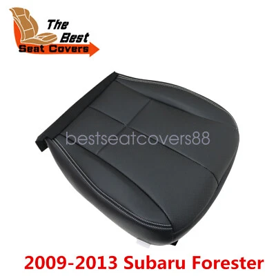 Cubierta de asiento de cuero negra Perf inferior de pasajero para Subaru Forester 2009 a 2013 Foto 1 de 4