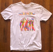 Rare Promotional TRANSPARENT TV Series T Shirt Size Medium LGBTQ front & back 