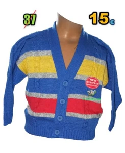 Giacchina neonato HOT ICE cotone 50% - acrilico 50% scollo a v 412111 - Foto 1 di 2