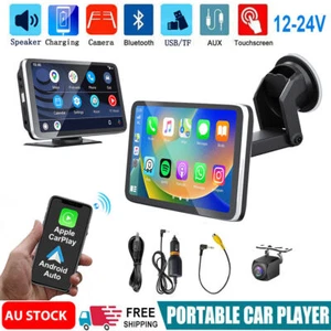 7" Portable Wireless Apple CarPlay Car Stereo FM Radio HD Touch Screen BT/USB/TF - Picture 1 of 15
