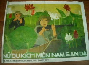 Vietnam Poster Southern Female Guerillas are truly full of Guts - 4 Charity - Picture 1 of 12