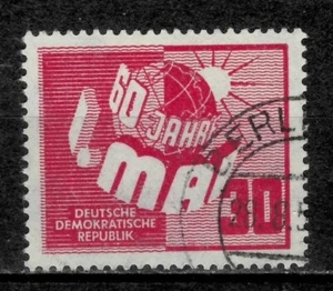 DDR 1950 ☀ The 60th Anniversary of the 1st.of May Celebrations ☀ Used - Picture 1 of 1