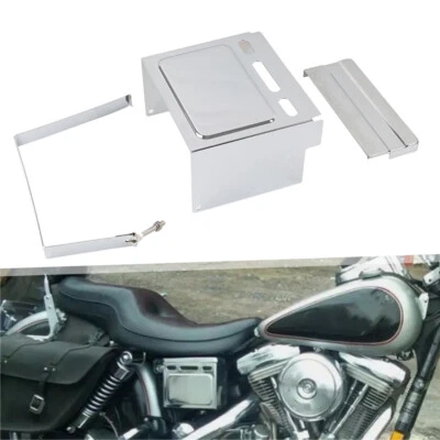 3-hole Battery Side Top Cover Strap Kit For Harley FXWG 1980-1986 FXE FXS - Image 1 of 4
