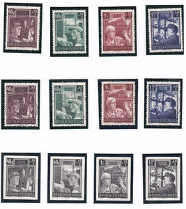 Spezialsammlung Wiederaufbau 1951 Postfrisch ** Gestempelt + Schwarzdruck - Imagen 1 de 2