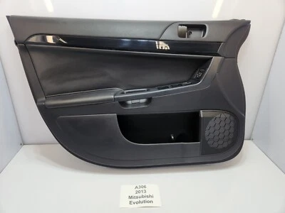 ✅ 08-15 原始设备制造商三菱 Lancer Evolution 左前驱动门装饰面板黑色 — 第 1/4 张图片
