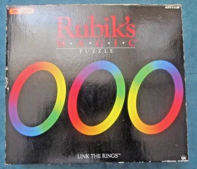 复古 1986 年 Rubik's M. A.G.I.C 拼图 火柴盒 带亲笔签名 来自 Rubik — 第 1/4 张图片