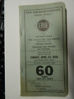 Nice April 24, 1960 Erie Railroad Err Timetable Ephemera 100+ Pages Ny Division