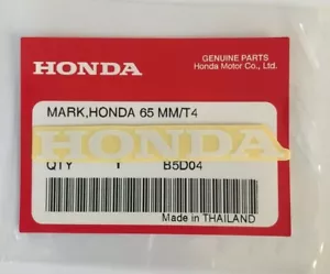 HONDA MARK 65 mm DISTINTIVO LOGO ADESIVO DECALCOMANIA BIANCA *** ORIGINALE HONDA *** - Foto 1 di 1