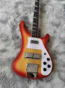 Hot Sale 4 Strings Rickenback 4003 Fireglo Electric Bass Transparent Cherry Red - Zdjęcie 1 z 6
