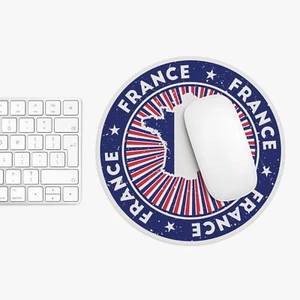 France Mouse Pad, Gift for Travel Lover - Unique Desk Accessories, Office Decor - Picture 1 of 5