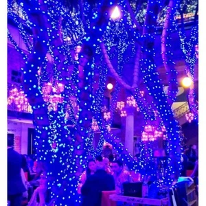 Guirnalda luces Led Azul cable azul 12m Navidad decoración Eventos Fiestas - Imagen 1 de 3