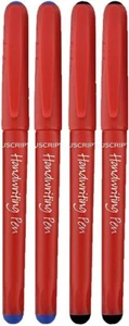 Manuscript Handwriting Pens Ergonomic Beginners School 2 x Black & 2 x Blue - Picture 1 of 6
