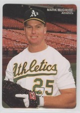 1990 Mother's Cookies Oakland Athletics Stadium Giveaway Mark McGwire #2