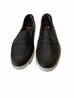 Womens Cole Haan Nantucket Black Pebbled Leather Penny Loafers Size 10 B