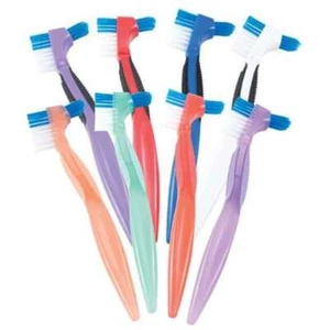 Cleanse-a-dent Denture Brush, Assorted Colors, 50/Box, Single Box. - Picture 1 of 1