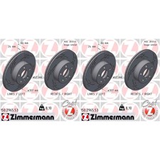 2x CARPENTER BRAKE DISCS FRONT 307mm SLOTTED INTERIOR VENTILATED FITS