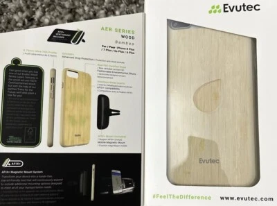 Evutec AER Wood Series Case w/ Vent Mount for Apple iPhone 8 Plus - Bamboo Wood - Image 1 of 3