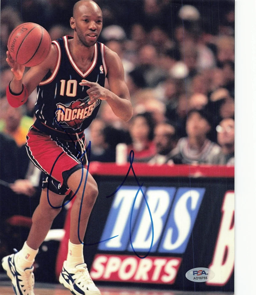 Foto firmada por Sam Cassell 8x10 PSA/DNA Houston Rockets autografiada Foto 1 de 1