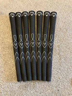 Callaway Golf Grips x 7 inc Tape & Fitting Instructions  Colour BLACK NEW - Image 1 of 2
