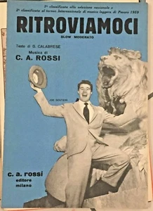 1959 SPARTITO MUSICALE RITROVIAMOCI JOE SENTIERI CALABRESE ROSSI - Picture 1 of 1