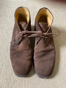 RM Williams Simpson Lace Up Boots Brown Suede Size AU6.5 (US7.5) - Picture 1 of 8