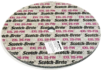 Rueda unificada acabado desbarbado 3M Scotch-Brite EXL 8” x 1/4” x 5/8” 2S fina Foto 1 de 3