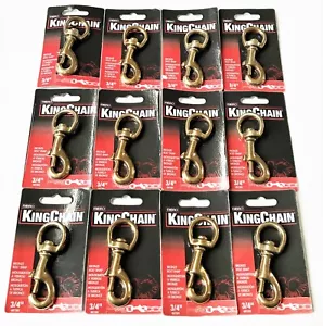 12 MIBRO 3-1/4 X 3/4 MASSIVE BRONZE SCHWENKBAR HUND SCHRAUBEN SCHLÜSSELANHÄNGER HAKEN 487391 - Bild 1 von 2
