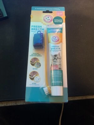 Cat Dental Care Toothpaste Solutions Toothbrush Eliminates Breath Natural Brush - Image 1 of 2