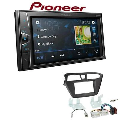 Pioneer Autoradio Bluetooth Touchscreen USB für Hyundai i20 ab 2014 schwarz - Bild 1 von 4