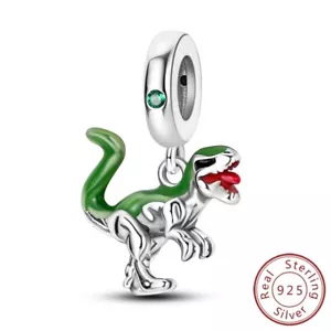 MULA 925 Sterling Silver DIY Charm Tyrannosaurus rex Pendant For Women Bracelet - Picture 1 of 7