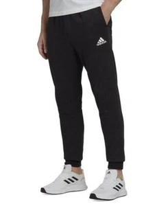 Adidas Men's Essentials Feel Cozy Jogger Fleece Pants Black X-Large $60 Value - Picture 1 of 7