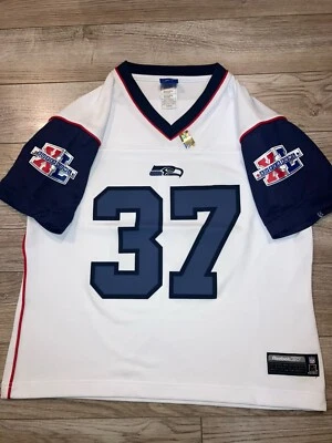 Футболка Шона Александра из Seattle Seahawks NFL Super Bowl Reebok женская средняя НОВАЯ - Изображение 1 из 3