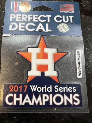 Houston Astros wincraft 2017 World Series Die cut decal 4 inch - Image 1 of 2