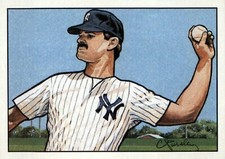 1990 Bowman Art Inserts #5 Don Mattingly New York Yankees HOF