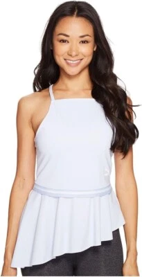 PUMA Women's Xtreme Tight Frilled Top Halogen Blue Shirt Size Medium New - Image 1 of 4