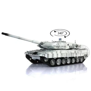 2.4Ghz 1/16 Henglong 7.0 Snow 3889 Plastic Ver Leopard2A6 RTR RC Tank Model - Picture 1 of 5