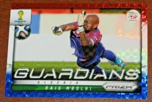 2014 Panini Prizm World Cup Rais M'Bolhi Guardians Red White Blue Plaid RWB - Picture 1 of 2