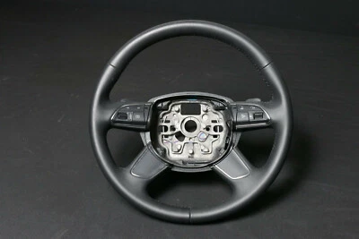 4H0419091D Volant En Cuir Tiptronic Multifonction Paddles DC7 Noir Audi A8 4H - Photo 1/4