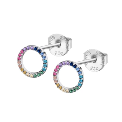 Orecchini Donna Lotus Silver LP3671-4/2 In Argento Con Zirconi Multicolore - Immagine 1 di 2