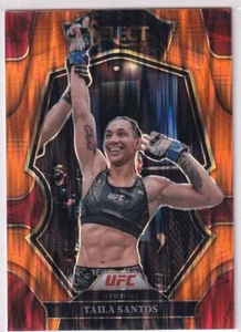 Panini UFC Select 2023 Nr. 161 Taila Santos Orange Flood Prizm - Bild 1 von 2