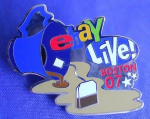 eBay Live 2007 Boston Tea Party Solapa sombrero pasador - Imagen 1 de 4