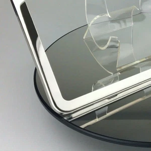 Slim 2 Holes Tesla Chevy Ford Polish Stainless Steel License Plate Frame Holder - Picture 1 of 10