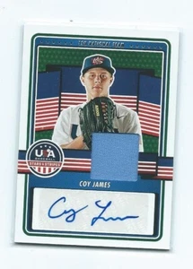 Camiseta/autógrafo Panini USA Stars & Stripes-Coy James 2023 - Imagen 1 de 1