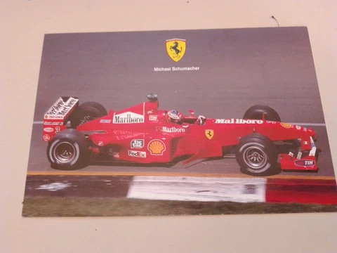 FERRARI ORIGINAL OFFICIAL  card Michael Schumacher 1480/99 Cover
