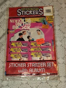 Rare New Kids on the Block, Diamond Album Book & Stickers Sealed 6 Pack Retro - Picture 1 of 7
