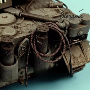 Diorama Tank Steel Cable Model Fighting Vehicle Realistic Traction Cable Ropes - Bild 1 von 16